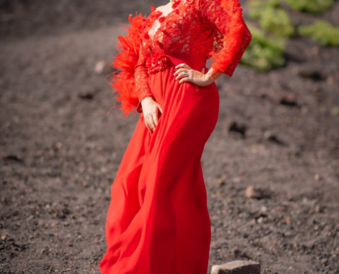 Sabrina Messina Shooting Voce Vulcanica, Etna