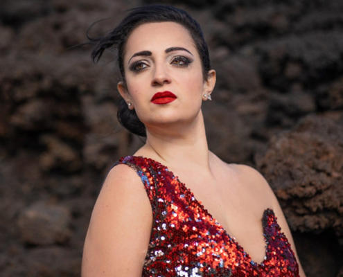 Sabrina Messina Shooting Voce Vulcanica, Etna