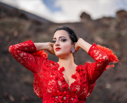 Sabrina Messina Shooting Voce Vulcanica, Etna