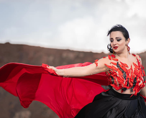 Sabrina Messina Shooting Voce Vulcanica, Etna