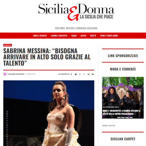 Sabrina Messina Sicilia e Donna